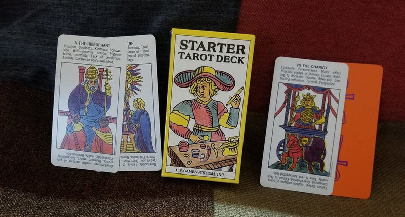 Starter tarot deck | Cartomancy | Divination Tool | Oracle Cards | Major Arcana | Guide book | Pagan | Witch Magic | Fortune | artwork