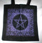 18" x 18" Celtic Pentacle Bag | Halloween Bag | Esoteric Style Design | Quality Fashion | Durable Cloth | Clothing Item | Rope Handle