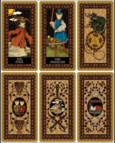 Medieval Cat tarot deck | Cartomancy | Divination Tool | Oracle Cards | Major Arcana | Guide book | Pagan | Witch Magic  Fortune Telling