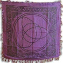 36" x 36" Triquetra Altar cloth | Metaphysical Tapestry | Ritual Cloth | Witchy shrine cloth | Occult | Pagan table cloth