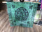 18"x18" Green Man Altar cloth | Metaphysical Tapestry | Ritual Cloth | Witchy shrine cloth | Occult | Pagan table cloth
