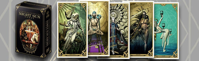 Night Sun tarot Deck | Cartomancy | Divination Tool | Oracle Cards | Major Arcana | Guide book | Pagan | Witch Magic | artwork | Fortune