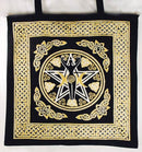 18" x 18" Pentagram Goddess Tote Bag | Halloween Bag | Esoteric Style Design | Quality Fashion | Durable Cloth | Clothing Item | Rope Handle