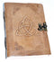 5" X 7" Triquetra Altar Journal w/ latch | Sacred Writing | Occult | Drawing | Witchy | Pagan | Ritual supplies | Blank leather