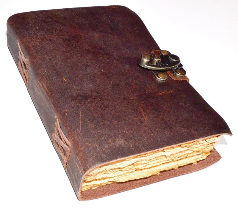 5" X 7" Aged Altar Journal w/ latch | Sacred Writing | Occult | Drawing | Witchy | Pagan | Ritual supplies | Blank leather