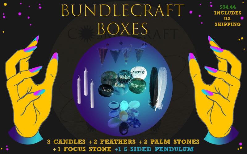Pendulum BUNDLE CRAFT Box | Baby Witch Set | Spiritual Goodies | Starter Crystal Mystery | Random | Variety Pack | occult | esoteric gifts