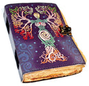 5" X 7" Gaia Aged Altar Journal w/ latch | Sacred Writing | Occult | Drawing | Witchy | Pagan | Ritual supplies | Blank leather