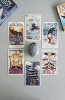 Crow Tarot deck | Cartomancy | Divination Tool | Oracle Cards | Major Arcana | Guide book | Pagan | Witch Magic | Fortune | Spiritual