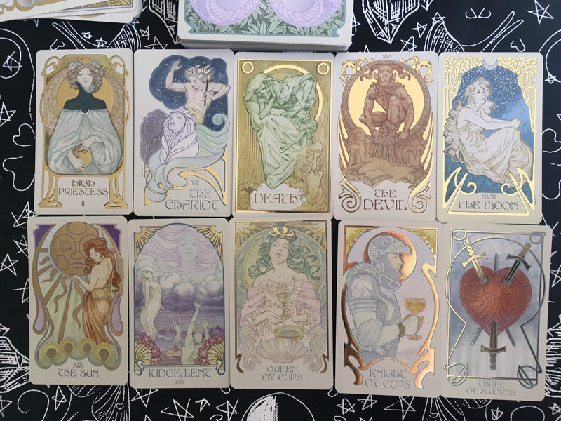 Ethereal Visions tarot deck | Cartomancy | Divination Tool | Oracle Cards | Major Arcana | Guide book | Pagan | Witch Magic | Witchy Fortune