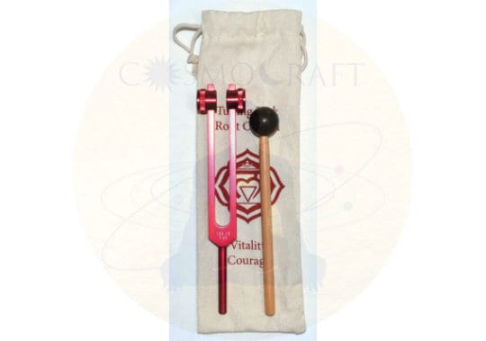 ROOT CHAKRA tuning fork (Red) | Sound Bath Cleanse | spiritual detox| clear energy flow | metaphysical tools | Healing | hz | case | pouch
