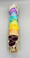 9" Chakra Sage smudge stick | ceremonial tools | offering | blessing | Made in the USA | purification set | natural