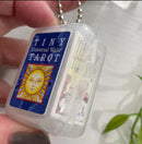 Tiny Tarot Key Chain (Universal Waite Tarot) deck | Cartomancy | Divination Tool | Major Arcana | Guide book | Pagan Witch Magic Oracle card